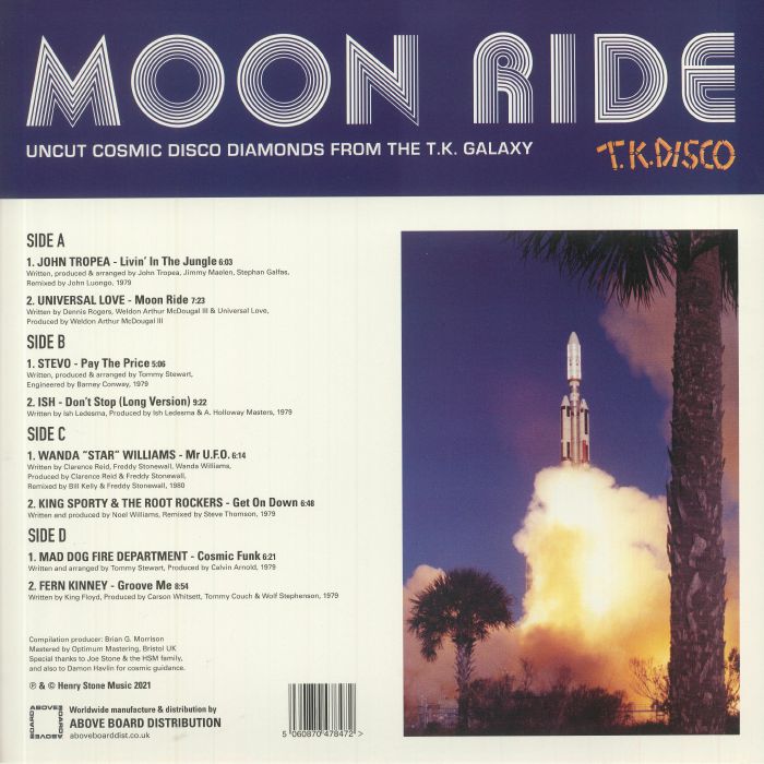 VARIOUS - Moon Ride: Uncut Cosmic Disco Diamonds From The TK Galaxy