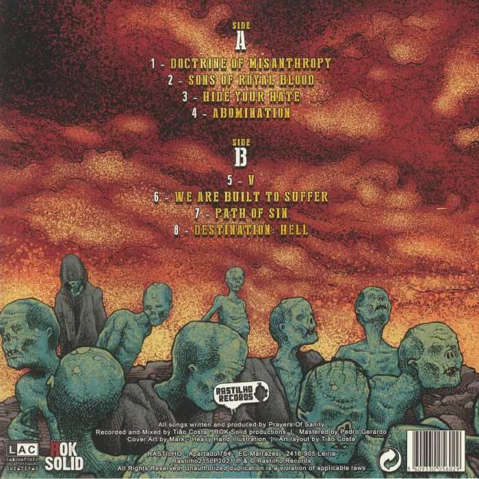 PRAYERS OF SANITY - Doctrine Of Misanthropy