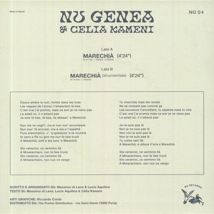 NU GENEA - Marechia