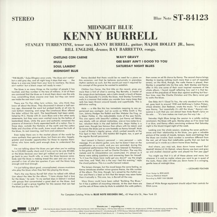 Kenny Burrell Midnight Blue Reissue Vinyl At Juno Records