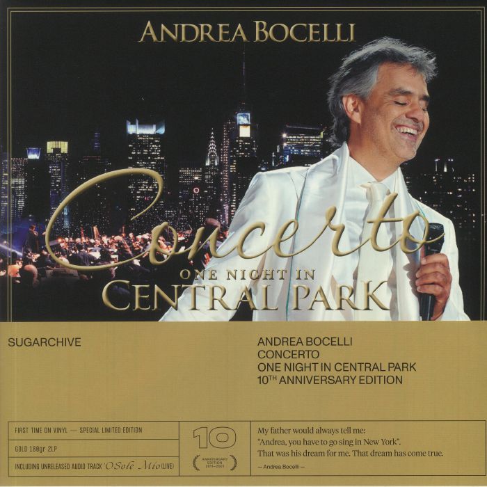 BOCELLI, Andrea/VARIOUS - Concerto: One Night In Central Park 10th Anniversary Edition