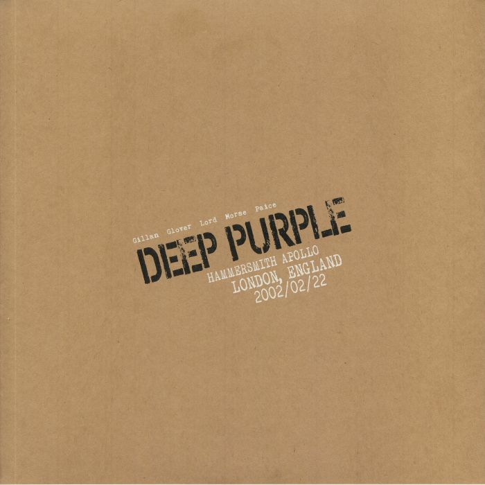 DEEP PURPLE - Live In London 2002: Hammersmith Apollo London England 2002/02/22