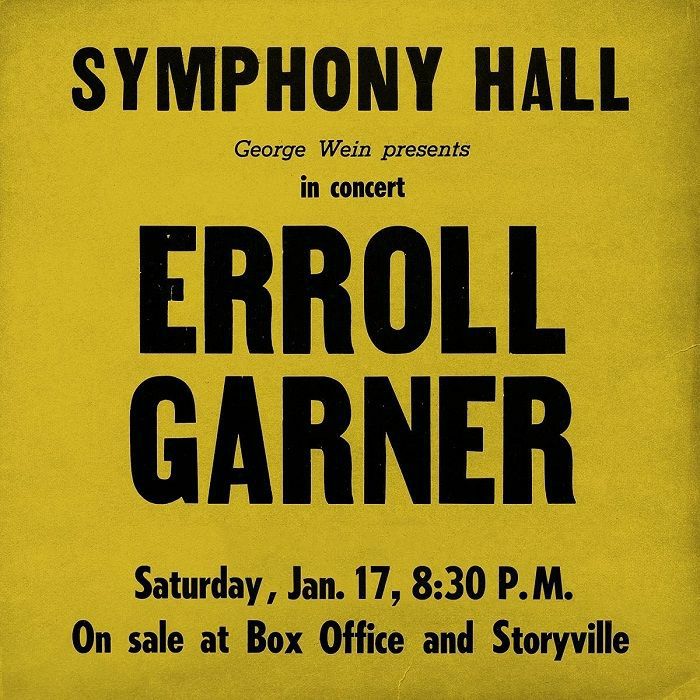 GARNER, Errol - Symphony Hall Concert