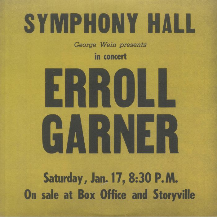 GARNER, Errol - Symphony Hall Concert