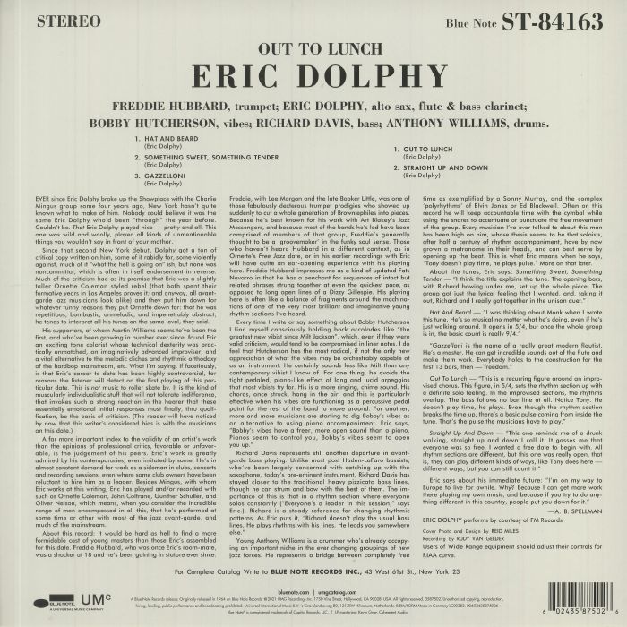 DOLPHY, Eric - Out To Lunch (reissue)