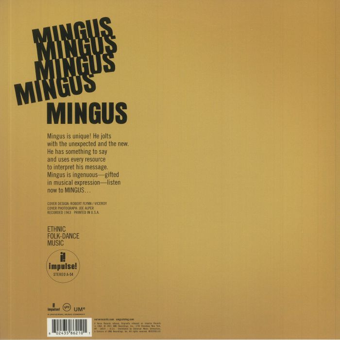 MINGUS, Charles - Mingus Mingus Mingus Mingus Mingus (Acoustic Sounds Series) (reissue)