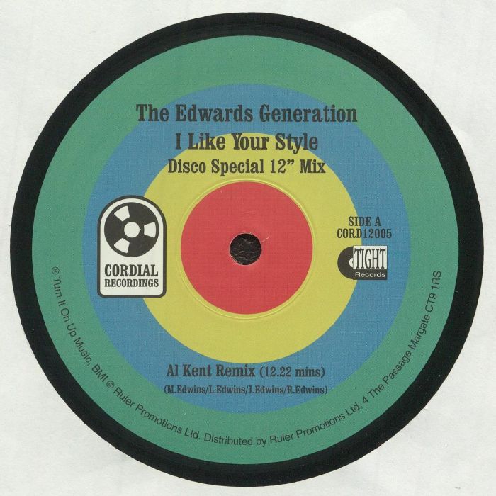 EDWARDS GENERATION, The - I Like Your Style: Disco Special 12 Inch Mix