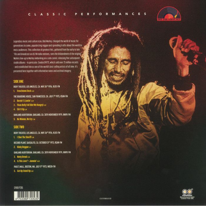 Bob MARLEY Greatest Hits Live (Deluxe Edition) Vinyl at Juno Records.
