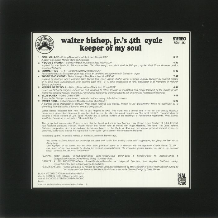 WALTER BISHOP JR'S 4TH CYCLE - Keeper Of My Soul (remastered)