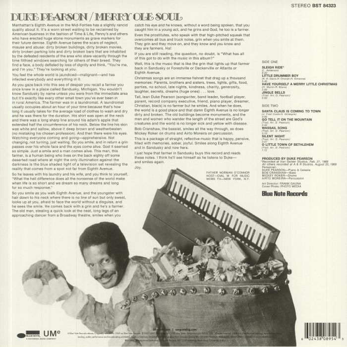PEARSON, Duke - Merry Ole Soul (reissue)