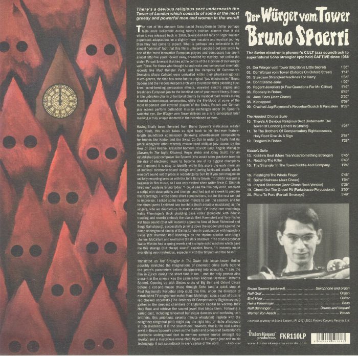 Bruno SPOERRI - Der Wurger Vom Tower (Soundtrack)