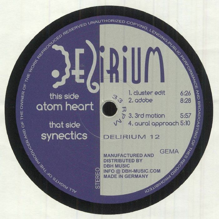 ATOM HEART/SYNECTICS - Delirium 12 (remastered)