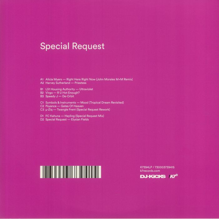 SPECIAL REQUEST/VARIOUS - DJ Kicks (reissue)