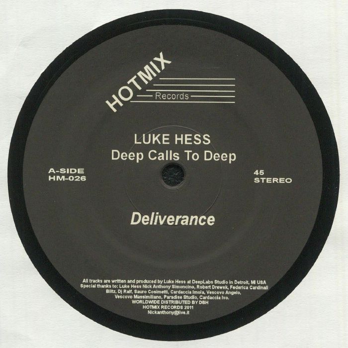 HESS, Luke - Deep Calls To Deep (reissue)