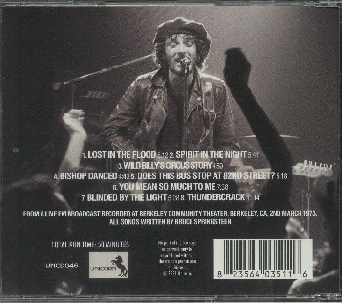 SPRINGSTEEN, Bruce - In Support 1973: The Berkeley Broadcast