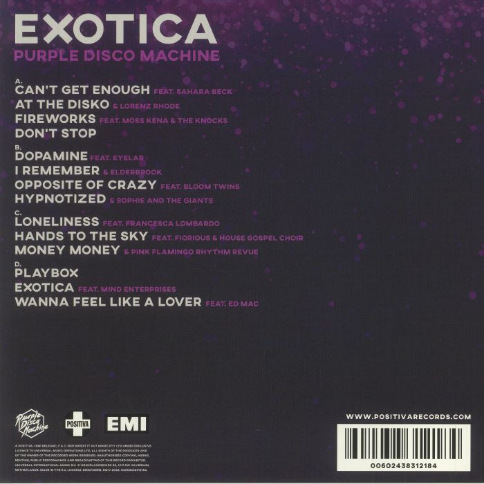 Purple Disco Machine Exotica Vinyl At Juno Records