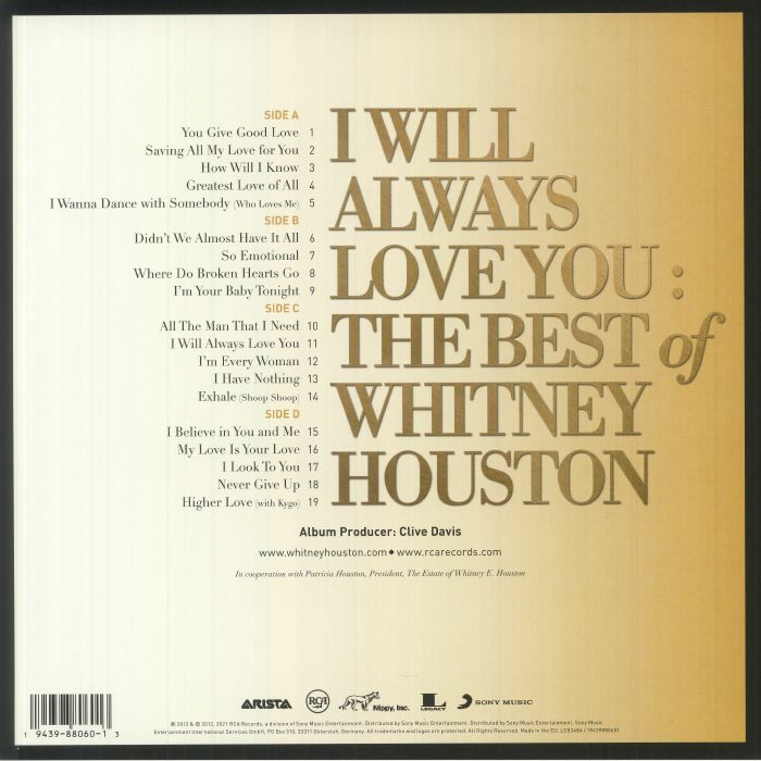 HOUSTON, Whitney - I Will Always Love You: The Best Of Whitney Houston