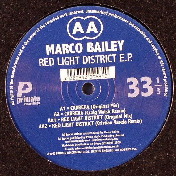 BAILEY, Marco - Red Light District EP