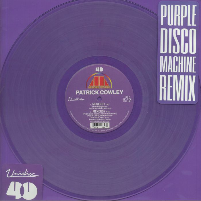 COWLEY, Patrick - Menergy (Purple Disco Machine remix)