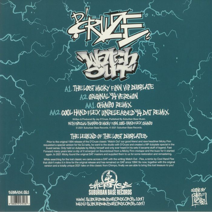D'CRUZE - Watch Out: The Lost Dubplates