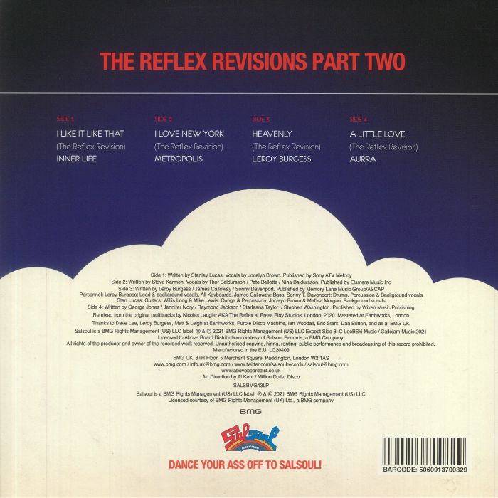 INNER LIFE/METROPOLIS/LEROY BURGESS/AURRA - Salsoul: The Reflex Revisions Part 2