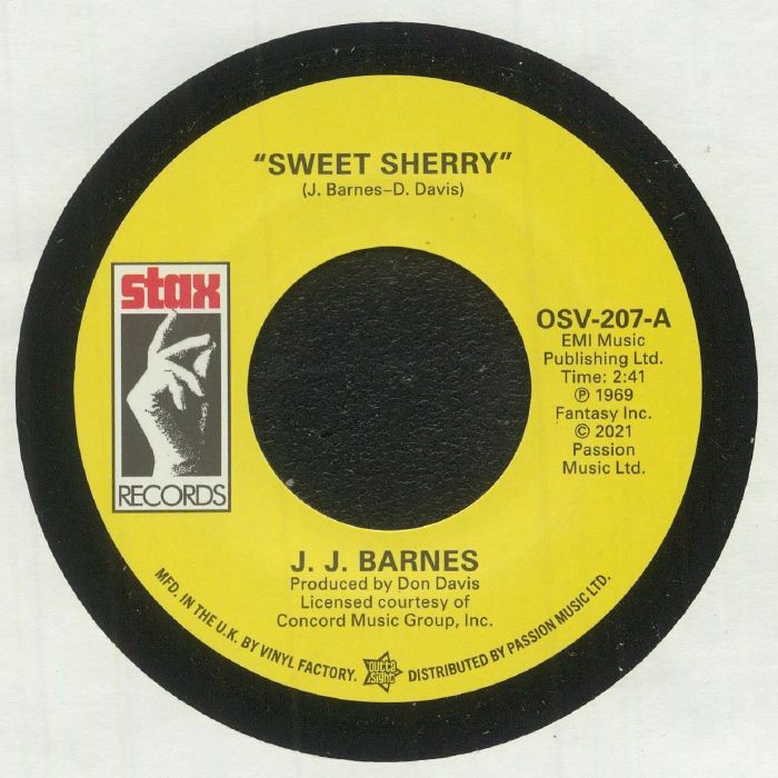 BARNES, JJ/JOHN GARRY WILLIAMS - Sweet Sherry