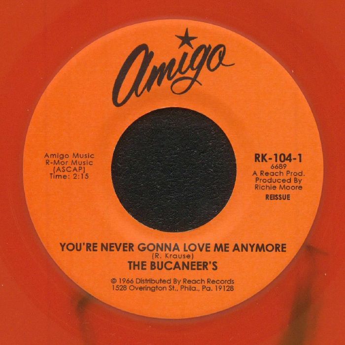 BUCANEER'S, The - You're Never Gonna Love Me Anymore