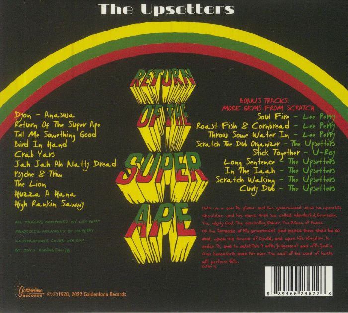PERRY, Lee Scratch/THE UPSETTERS - Return Of The Super Ape