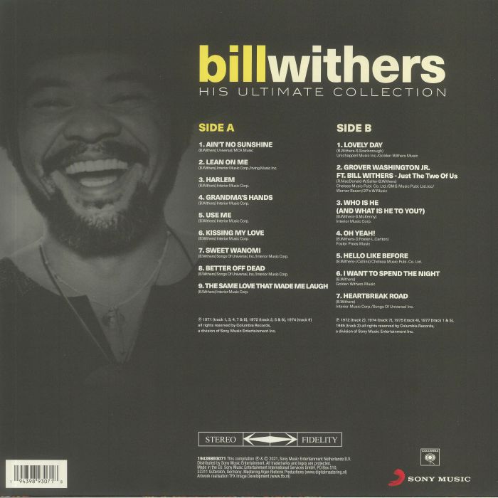 WITHERS, Bill - His Ultimate Collection