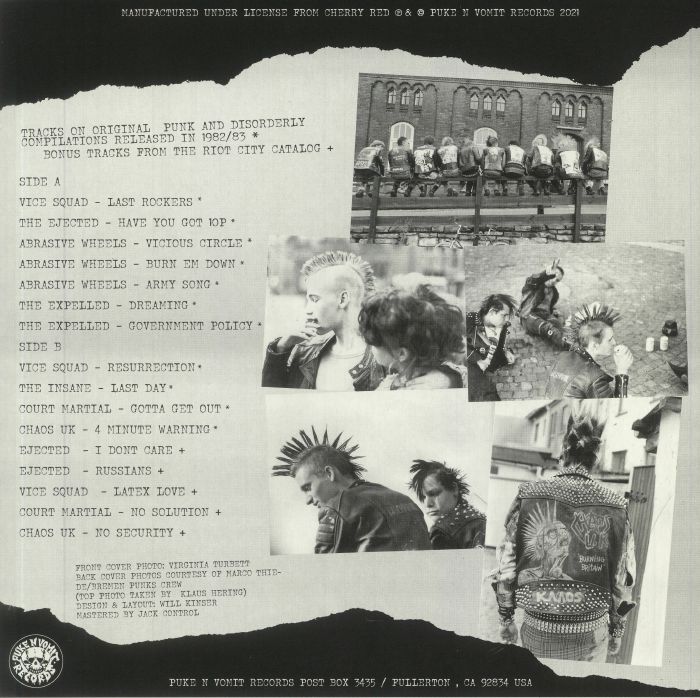 VARIOUS - Punk & Disorderly: Riot City