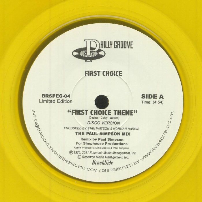 FIRST CHOICE - First Choice Theme (Paul Simpson remixes)