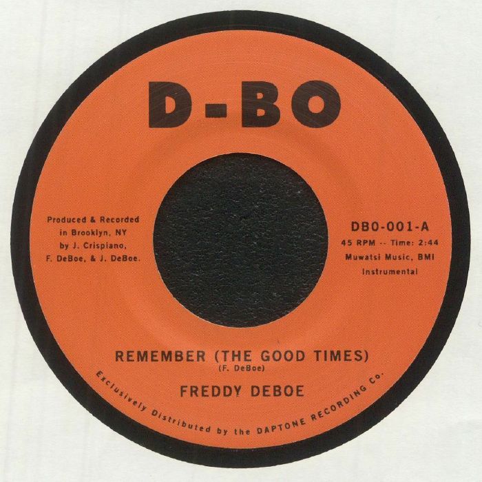 DEBOE, Freddy - Remember (The Good Times)