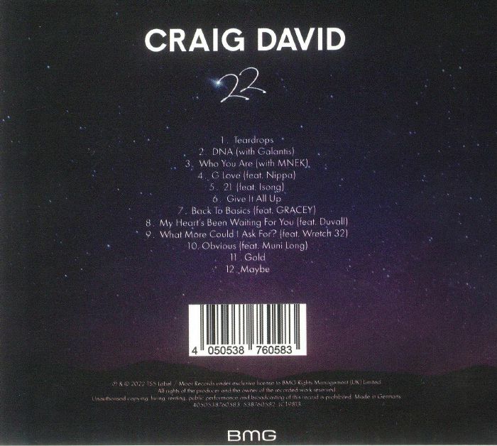 DAVID, Craig - 22