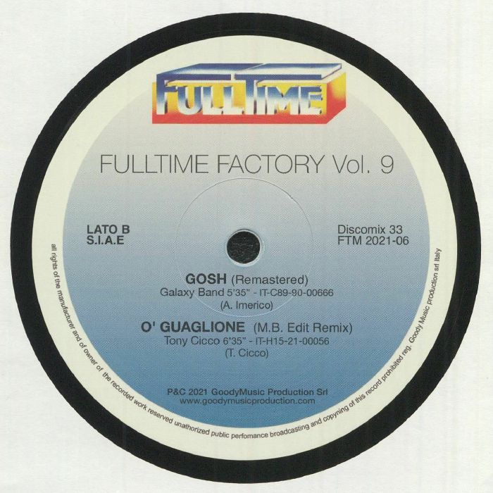 ROSS, Jimmy/RAINBOW TEAM/GALAXY BAND/TONY CICCO - Fulltime Factory Vol 9
