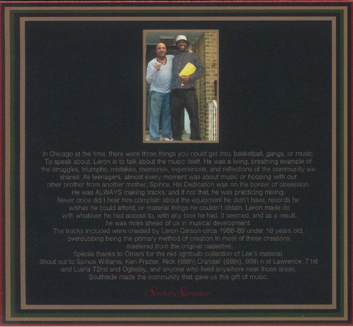 CARSON, Leron - Under The Conditions