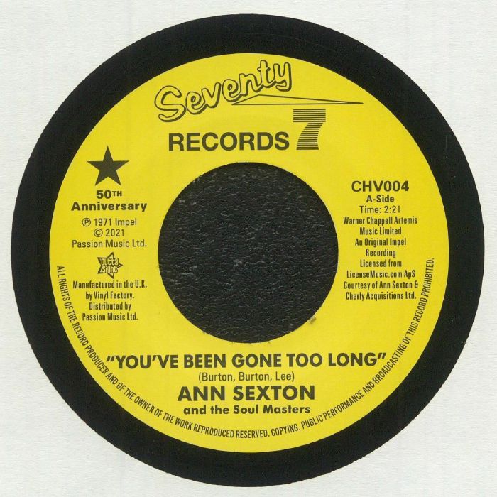 ANN SEXTON - You've Been Gone Too Long