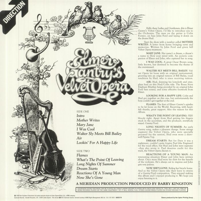 ELMER GANTRY'S VELVET OPERA - Elmer Gantry's Velvet Opera (reissue)