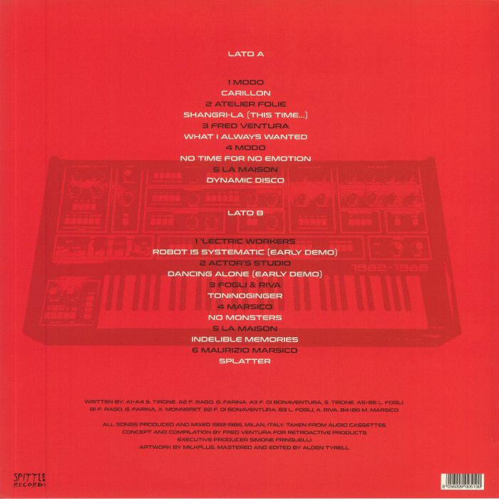 FRED VENTURA/VARIOUS - Milano Undiscovered: Early 80s Italo Disco & Synth Pop Experiments