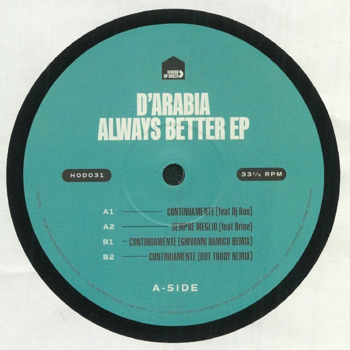 D'ARABIA - Always Better EP