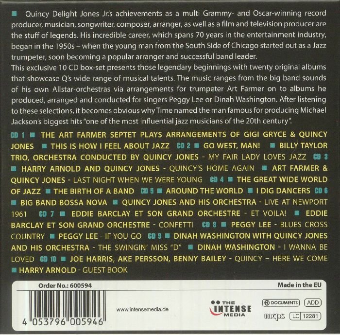 Quincy JONES - Milestones Of A Legend CD at Juno Records.