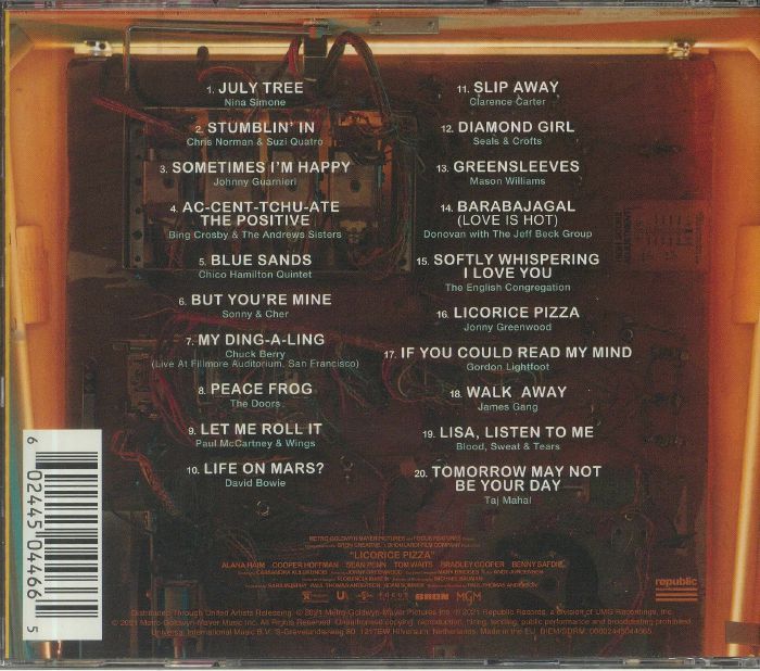 VARIOUS Licorice Pizza (Soundtrack) CD at Juno Records.