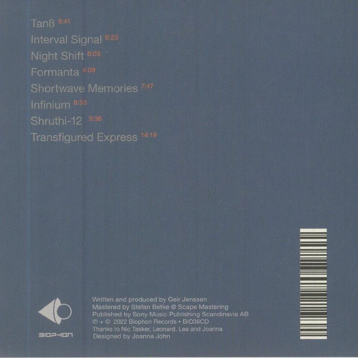 BIOSPHERE - Shortwave Memories