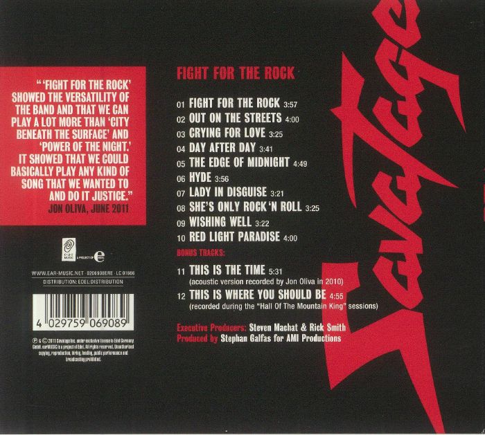 SAVATAGE - Fight For The Rock