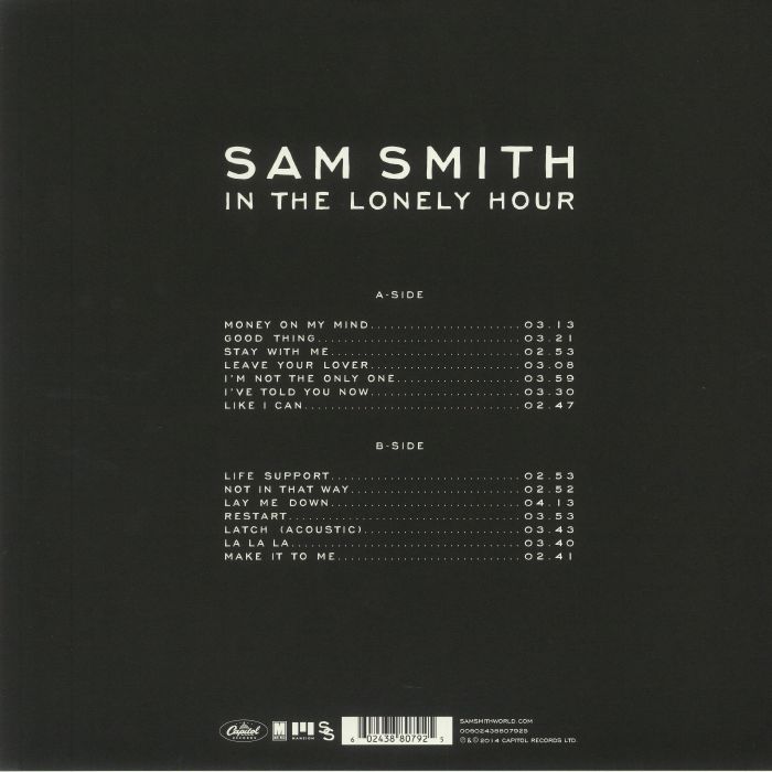 SAM SMITH/IN THE LONELY HOUR レコード MS01NjAzLmpwZWc.jpeg