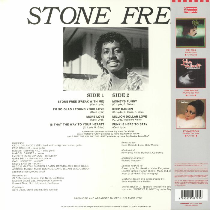 LYDE, Cecil - Stone Free (reissue)