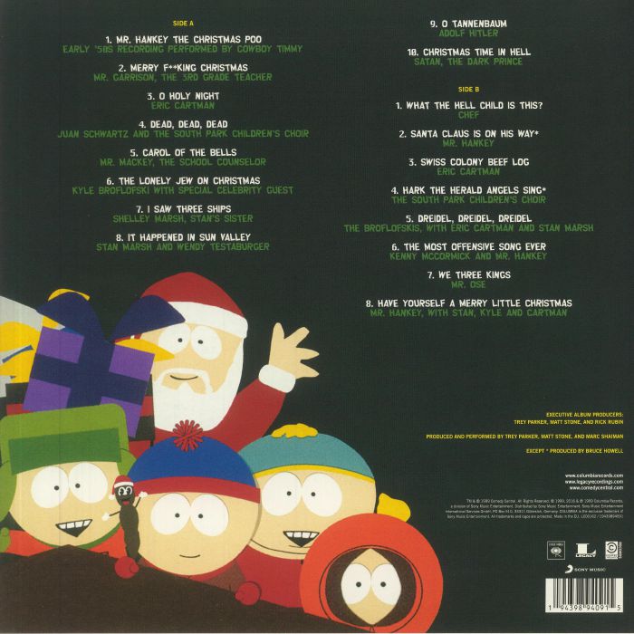 PARKER, Trey/MATT STONE/VARIOUS - South Park: Mr Hankey's Christmas Classics (Soundtrack)