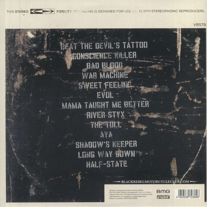 BLACK REBEL MOTORCYCLE CLUB - Beat The Devil S Tattoo Vinyl At Juno ...