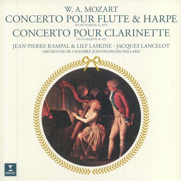 RAMPAL, Jean Pierre/LILY LASKINE/JACQUES LANCELOT/ORCHESTRE DE CHAMBRE JEAN FRANCOIS PAILLARD - Mozart: Concerto For Flute & Harp & Concerto For Clarinet