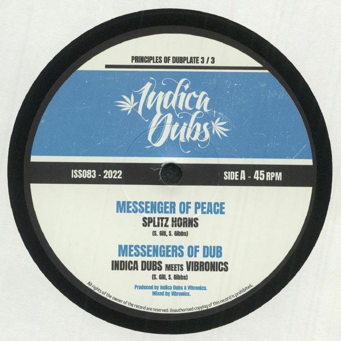 SPLITZ HORNS/INDICA DUBS/VIBRONICS - Messenger Of Peace