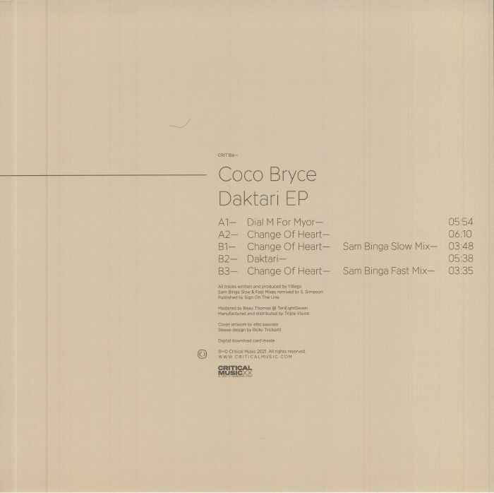 COCO BRYCE - Daktari EP